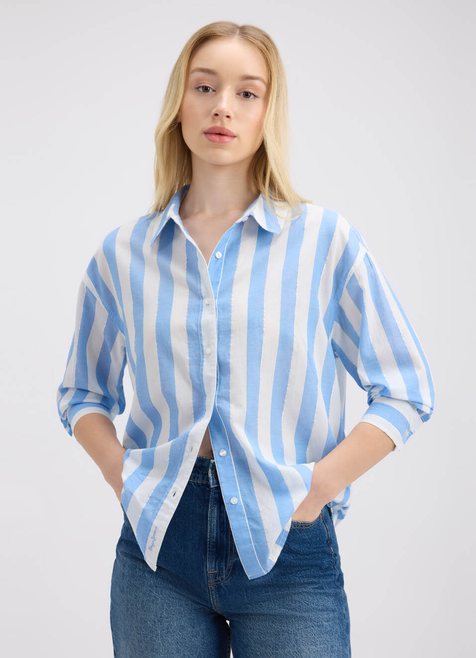 Light Blue Stripe Shirt